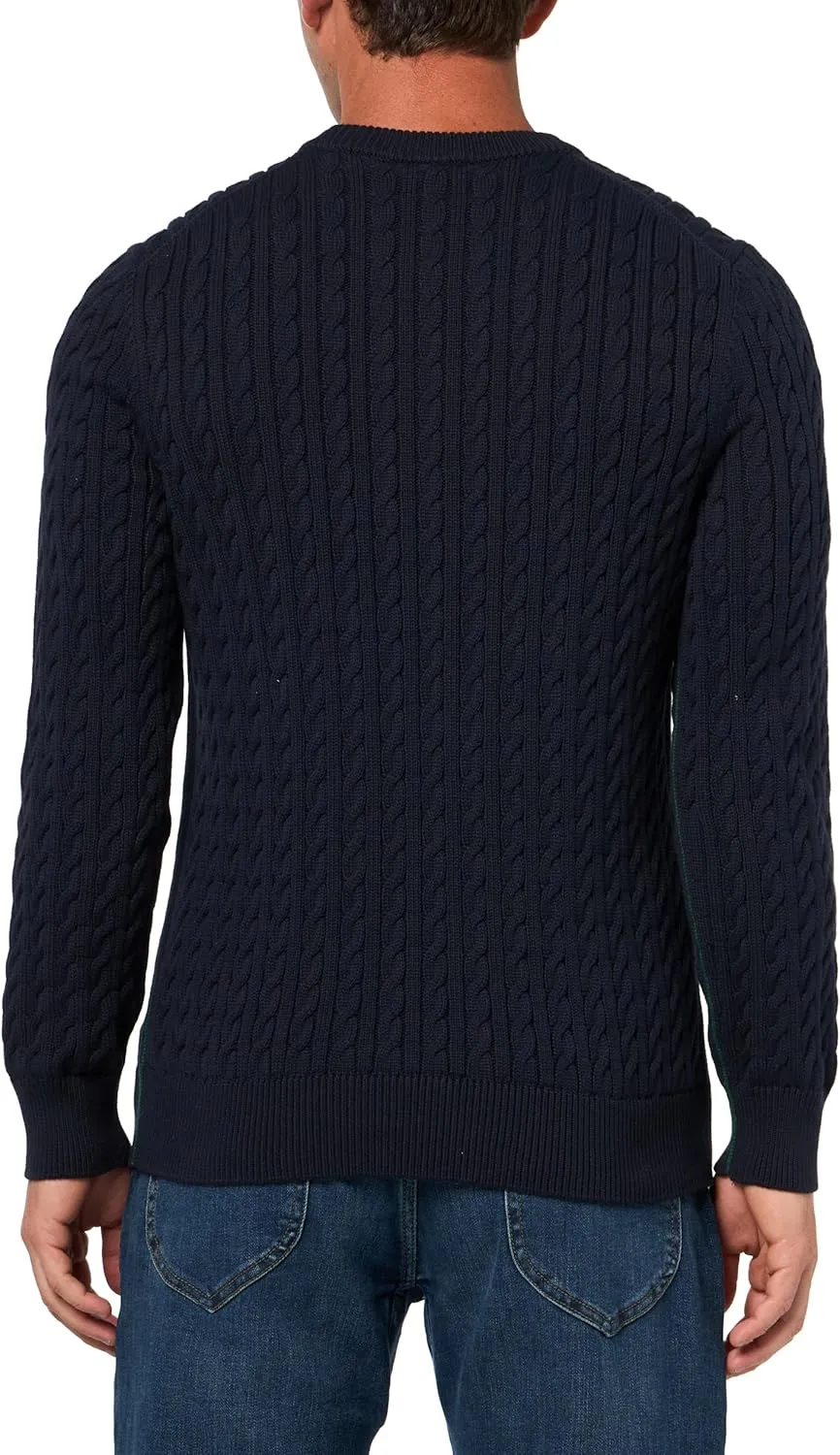 Lacoste Men's Cable Knit Cotton Sweater