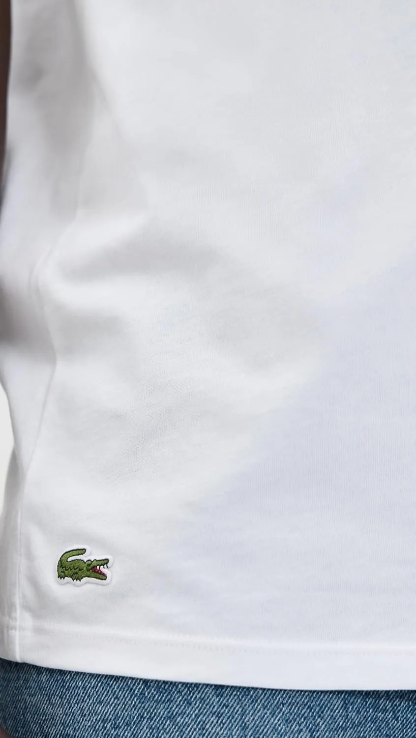 Lacoste Men's Cotton Undershirt Crew Tee 3 Pack