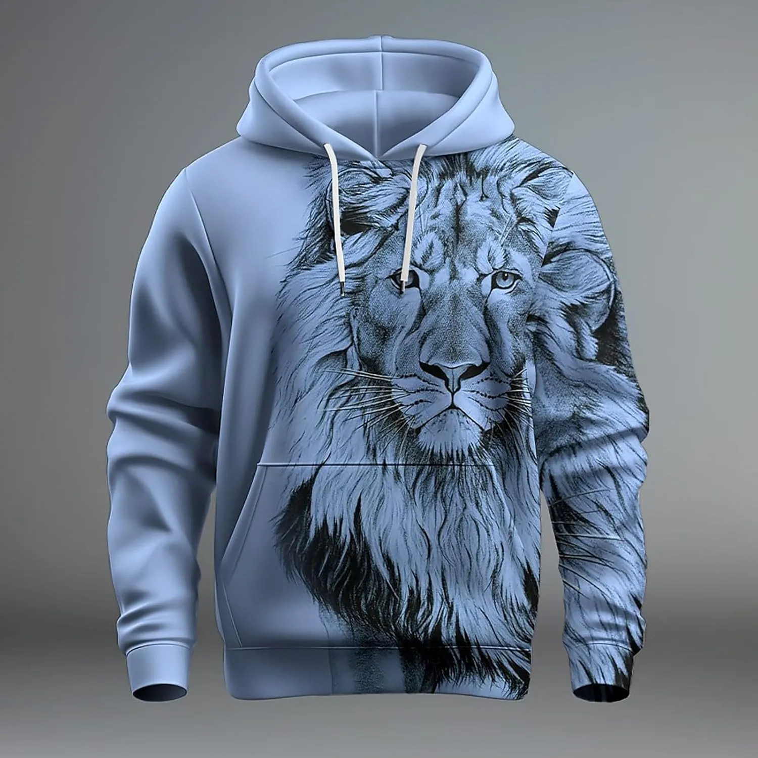 LCMTWX Mens Sweater Blouse Shirt Autumn And Winter Leisure Hooded Sweater Solid Color Sweater Soft Top Blouse Shirts For