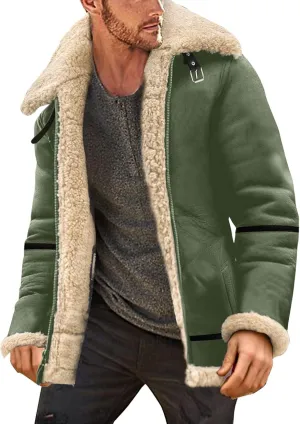 LCMTWX Men's Thick Thermal Winter Jacket Stand Collar Knitted Splice Sweater Coat Casual Cardigan Stylish Mens Puffer