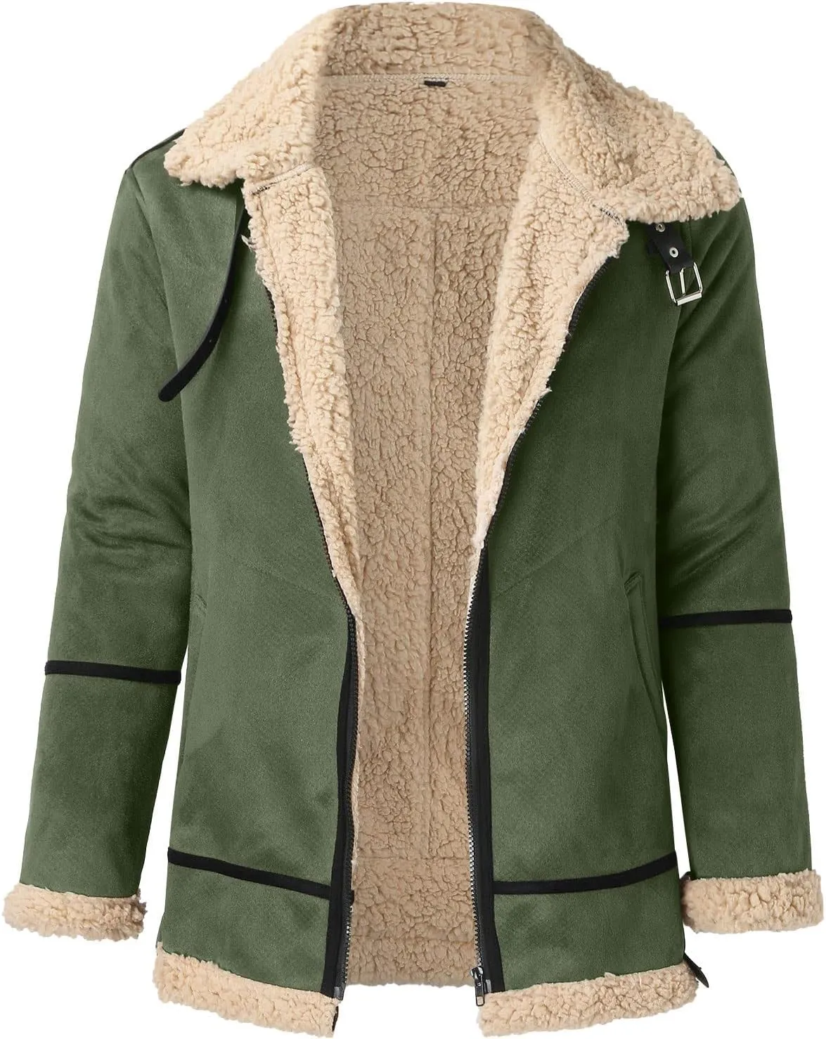 LCMTWX Men's Thick Thermal Winter Jacket Stand Collar Knitted Splice Sweater Coat Casual Cardigan Stylish Mens Puffer