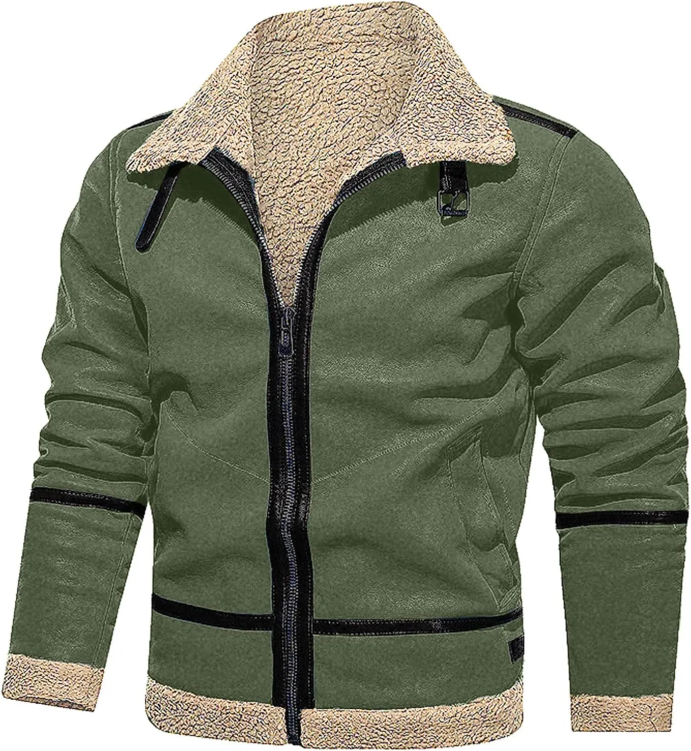 LCMTWX Men's Thick Thermal Winter Jacket Stand Collar Knitted Splice Sweater Coat Casual Cardigan Stylish Mens Puffer
