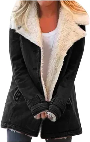 LCMTWX Women's Coats Basic Long Jacket Coat Single Breasted Long Sleeve Plus Size Outwear Coat Jacket with Coat for Women