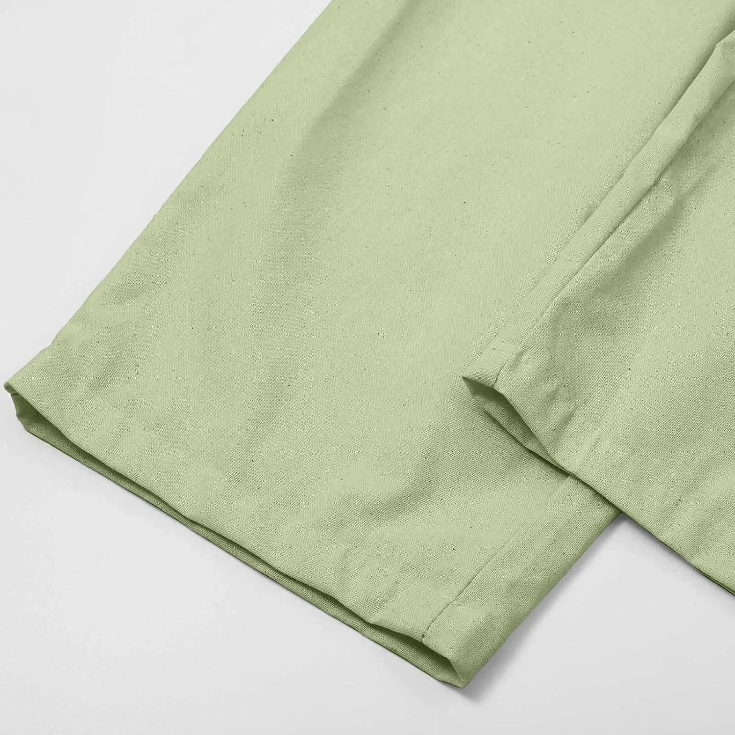 Linen Pants for Women 2025 Summer Casual Straight Loose High Waisted Drawstring Elastic Pant Daily Beach Trouser