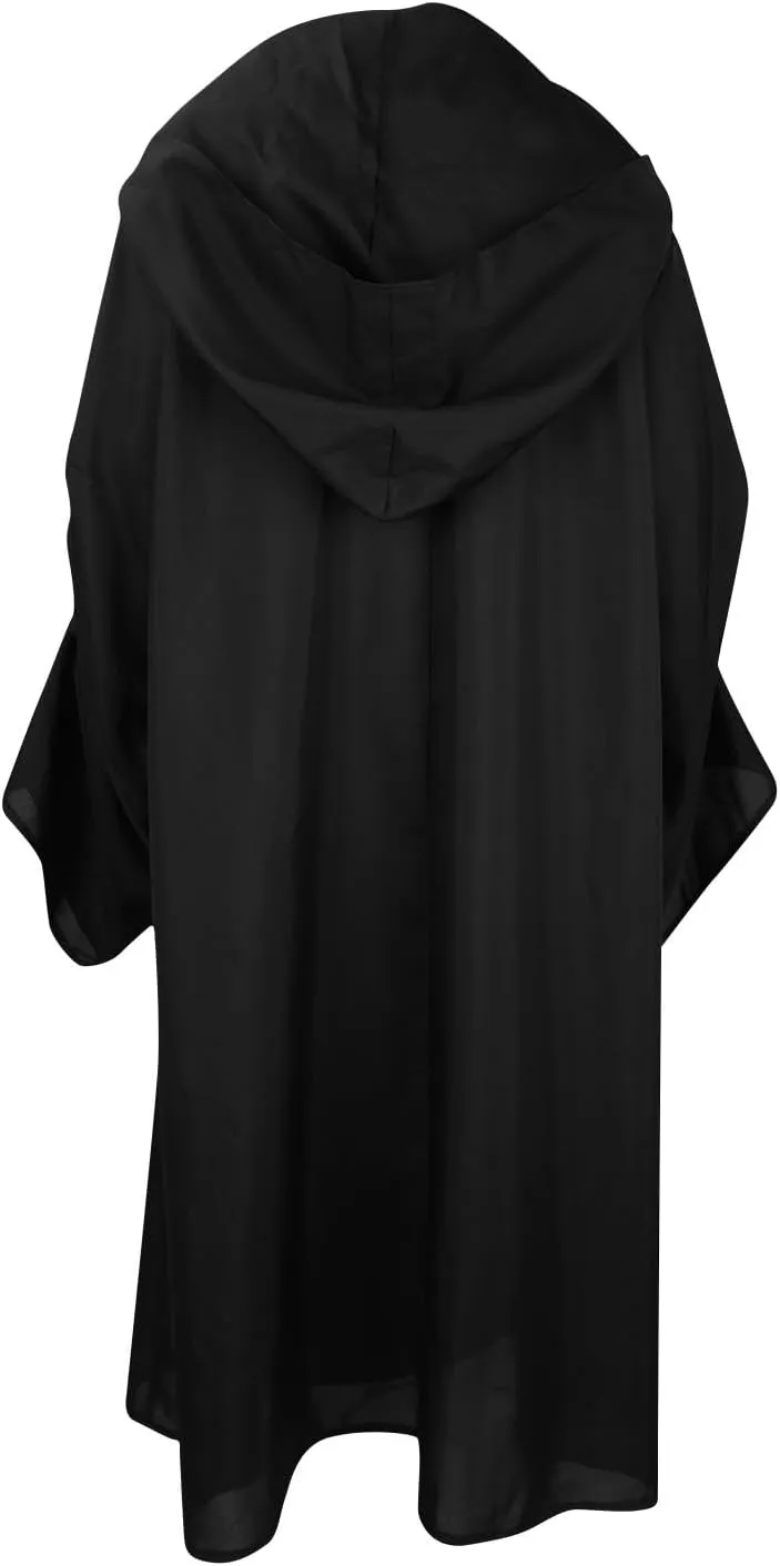 Lmdudan Unisex Adult Cosplay Wizard Cape Robes 2023 Halloween Cloak with Hood Renaissance Medieval Party Cosplay Costume