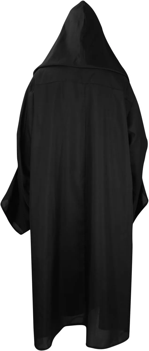 Lmdudan Unisex Adult Cosplay Wizard Cape Robes 2023 Halloween Cloak with Hood Renaissance Medieval Party Cosplay Costume