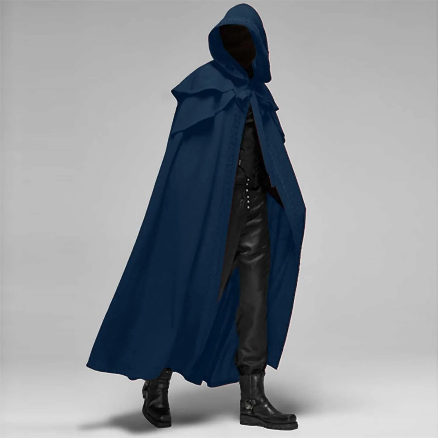 Lmdudan Unisex Adult Hooded Robe Cloak 2023 Halloween Renaissance Medieval Cape Women Men Tunic Hoodies Robe Cosplay Costumes