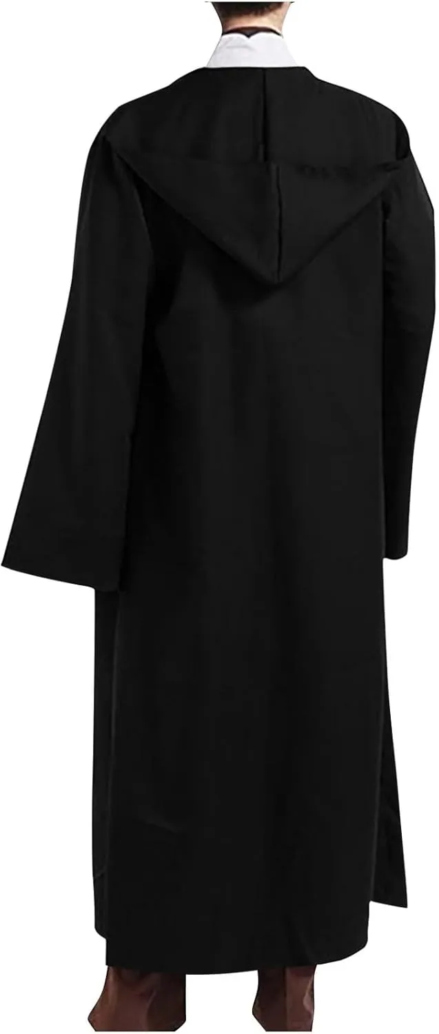 Lmdudan Unisex Cosplay Cloak Halloween Robe Costume Hooded Uniform Long Sleeve Witch Party Capes Renaissance Medieval Cloak