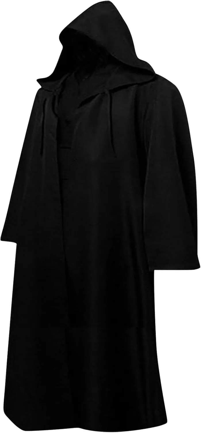 Lmdudan Unisex Cosplay Cloak Halloween Robe Costume Hooded Uniform Long Sleeve Witch Party Capes Renaissance Medieval Cloak