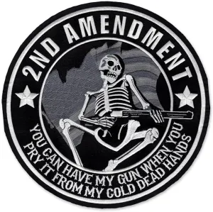 LT30179 - 2ND AMENDMENT SKULL : 5.5IN X 5.5I