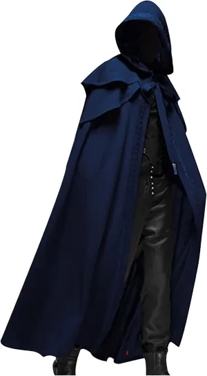 Man Hoods Formal Rave Hoods Cape Coat for Mens Long Vintage Goth ed Peasant Steampunk Winter Fall Hoods 2025