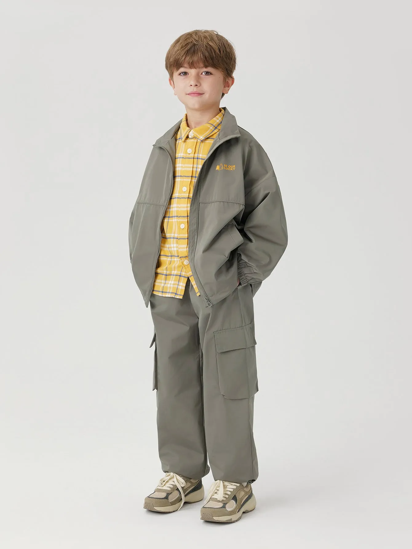 MARC & JANIE Boys Stand-up Jacket Pants Sets 241079