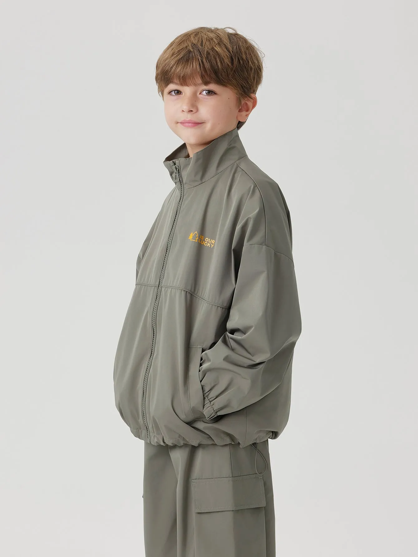 MARC & JANIE Boys Stand-up Jacket Pants Sets 241079