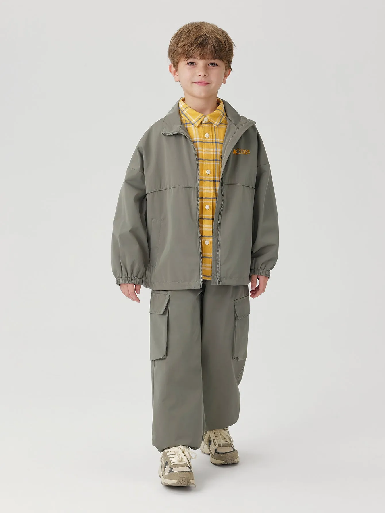 MARC & JANIE Boys Stand-up Jacket Pants Sets 241079
