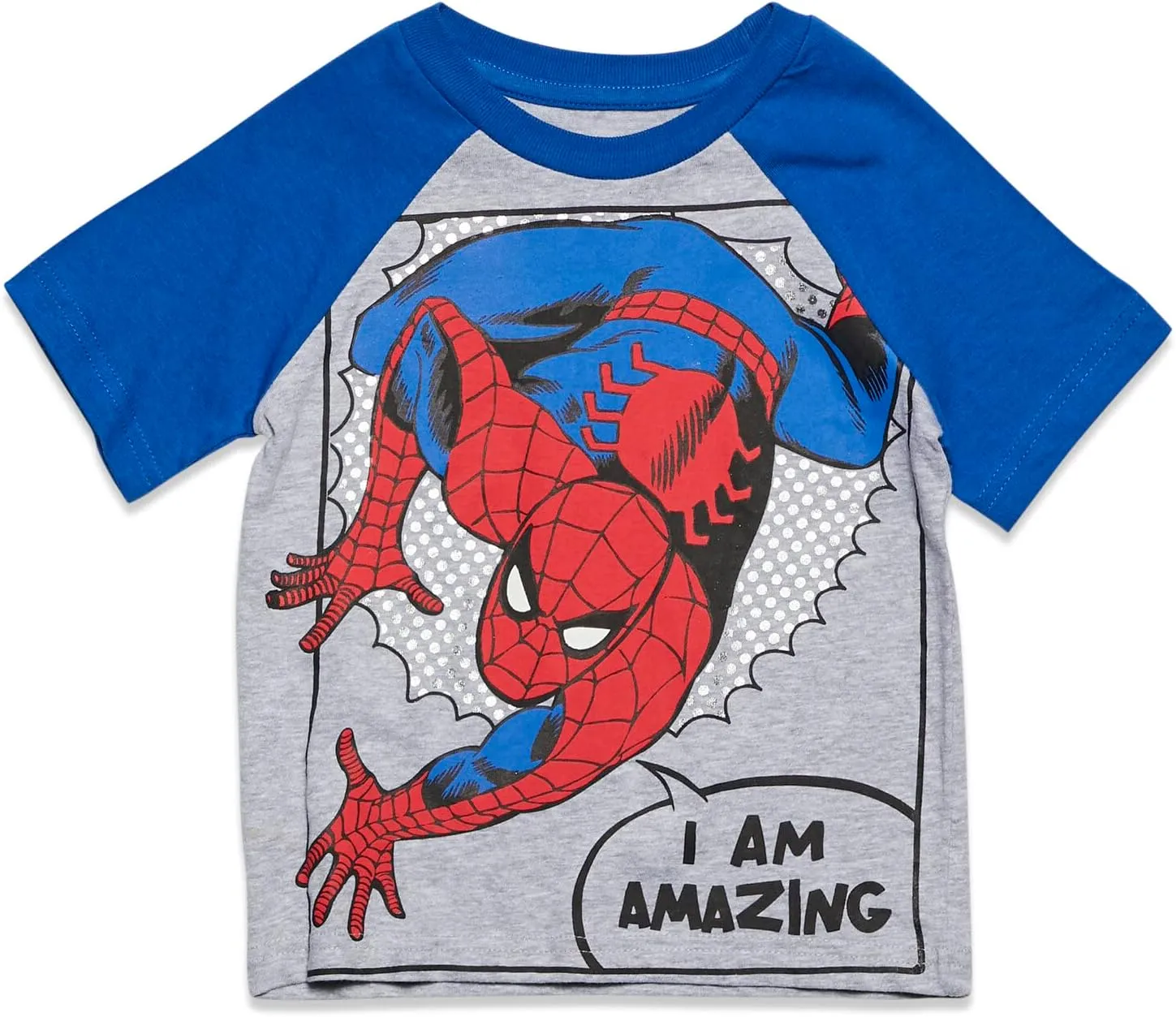 Marvel Avengers Spider-Man Mech Strike 4 Pack Cosplay Athletic T-Shirts Toddler to Big Kid Sizes (2T - 18-20)