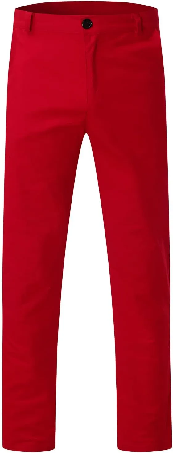 Men Mens Chino Pants Casual Stretch Waist Regular Fit Tactical Tapered Workout Trousers with Pockets Sweatpants for Mens