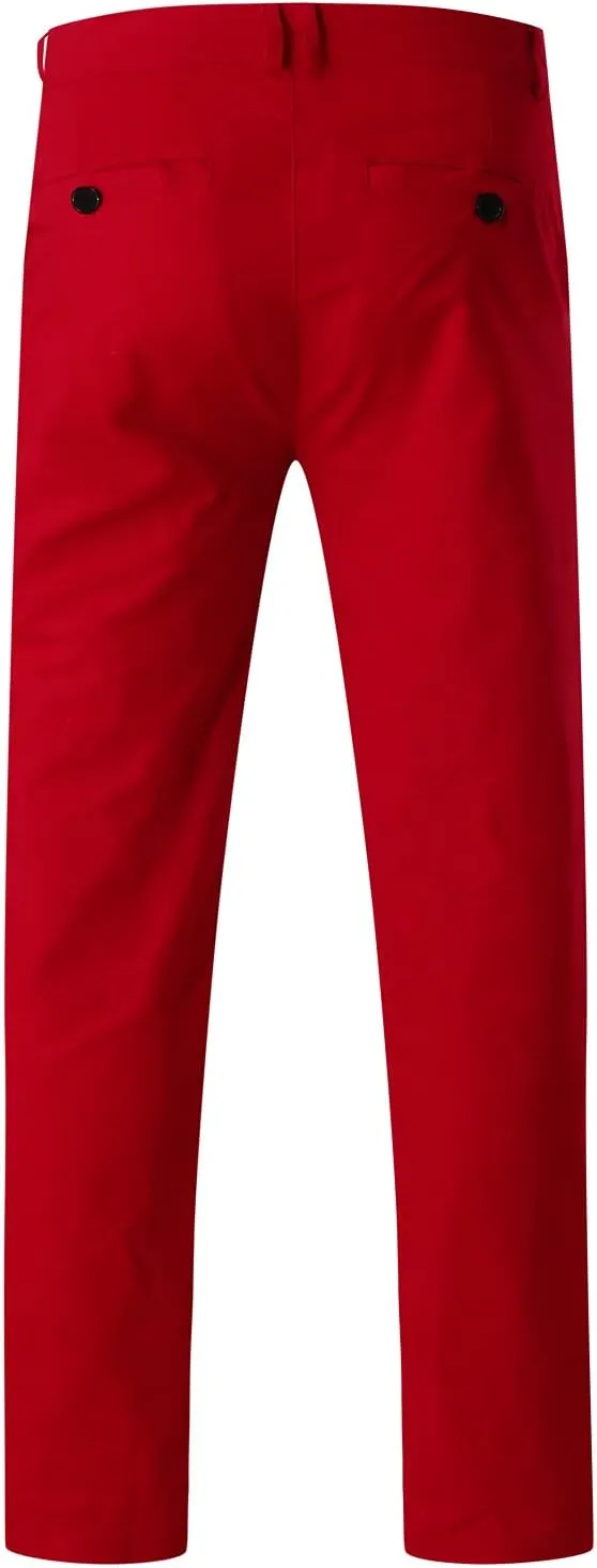 Men Mens Chino Pants Casual Stretch Waist Regular Fit Tactical Tapered Workout Trousers with Pockets Sweatpants for Mens