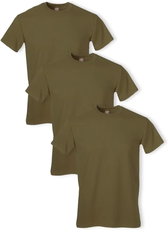 Men's 3 Pack-100% Cotton Military Tee