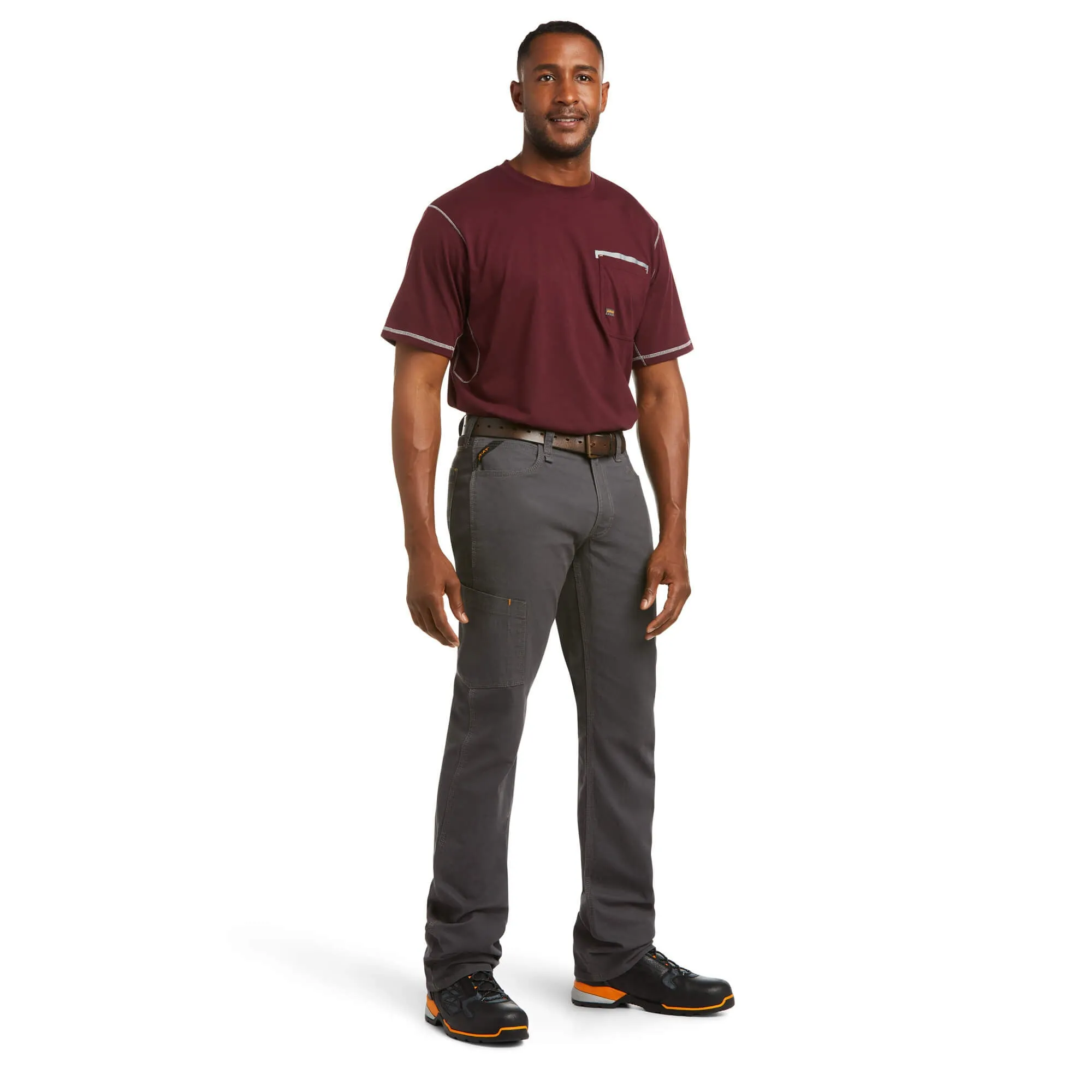 Men's Ariat Rebar M4 Relaxed DuraStretch Made Tough Stackable Straight Leg Pant 10030250