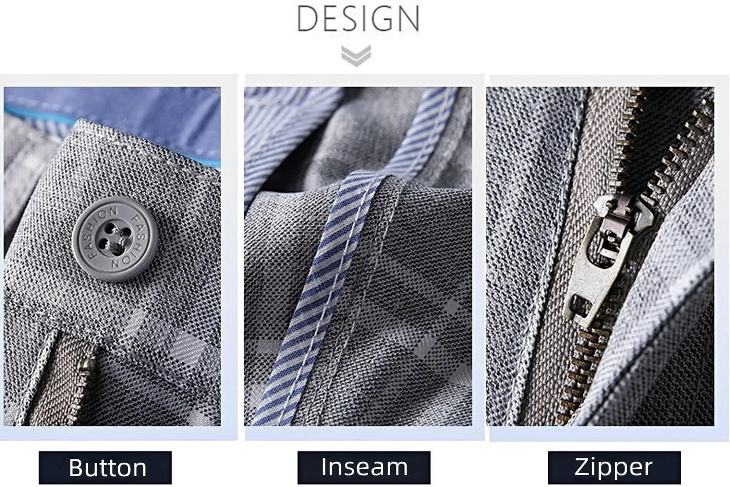 Mens Casual Plaid Pants Fashion Retro Tapered Stretch Pants Slim Fit Business Dress Chino Pants