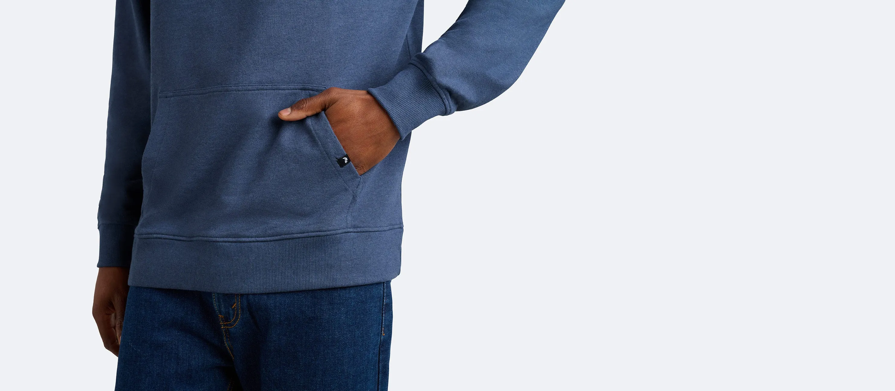 Men's French Terry Pullover Hoodie | Heather Navy