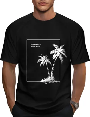 Mens Graphic T-Shirts Fashion Crew Neck Tshirts Gym Muscle Athletic Workout Summer Tee Shirt Top for Man