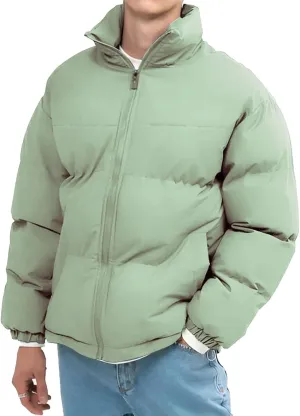 Men's Puffer Jacket Lightweight Warm Winter Coats Insulated Jacket Fashion Casual Sports Cotton-padded Outwear