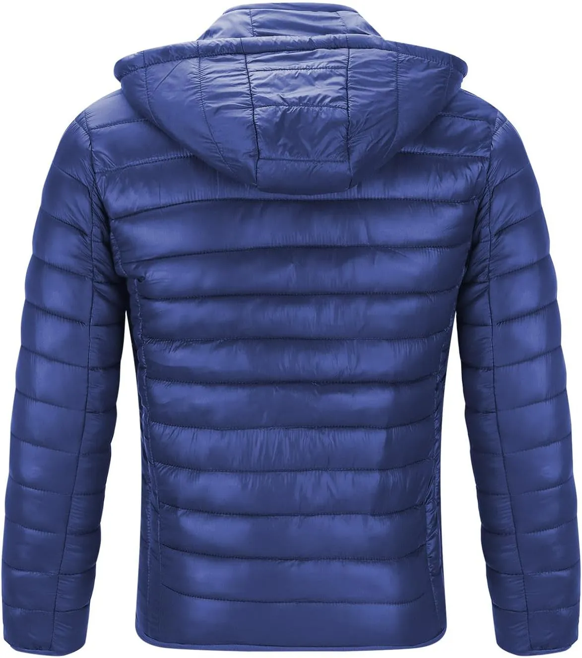 Men's Puffer Jacket Plus Size Lightweight Down Jacket Packable Quilted Jacket Zip up Padded Coat Warm Winter Jacket