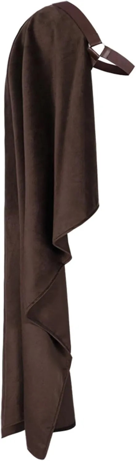 Men's Renaissance Cloak Victorian Floor Length Cape Gothic Vintage Robes Halloween Party Cardigan Medieval Costume