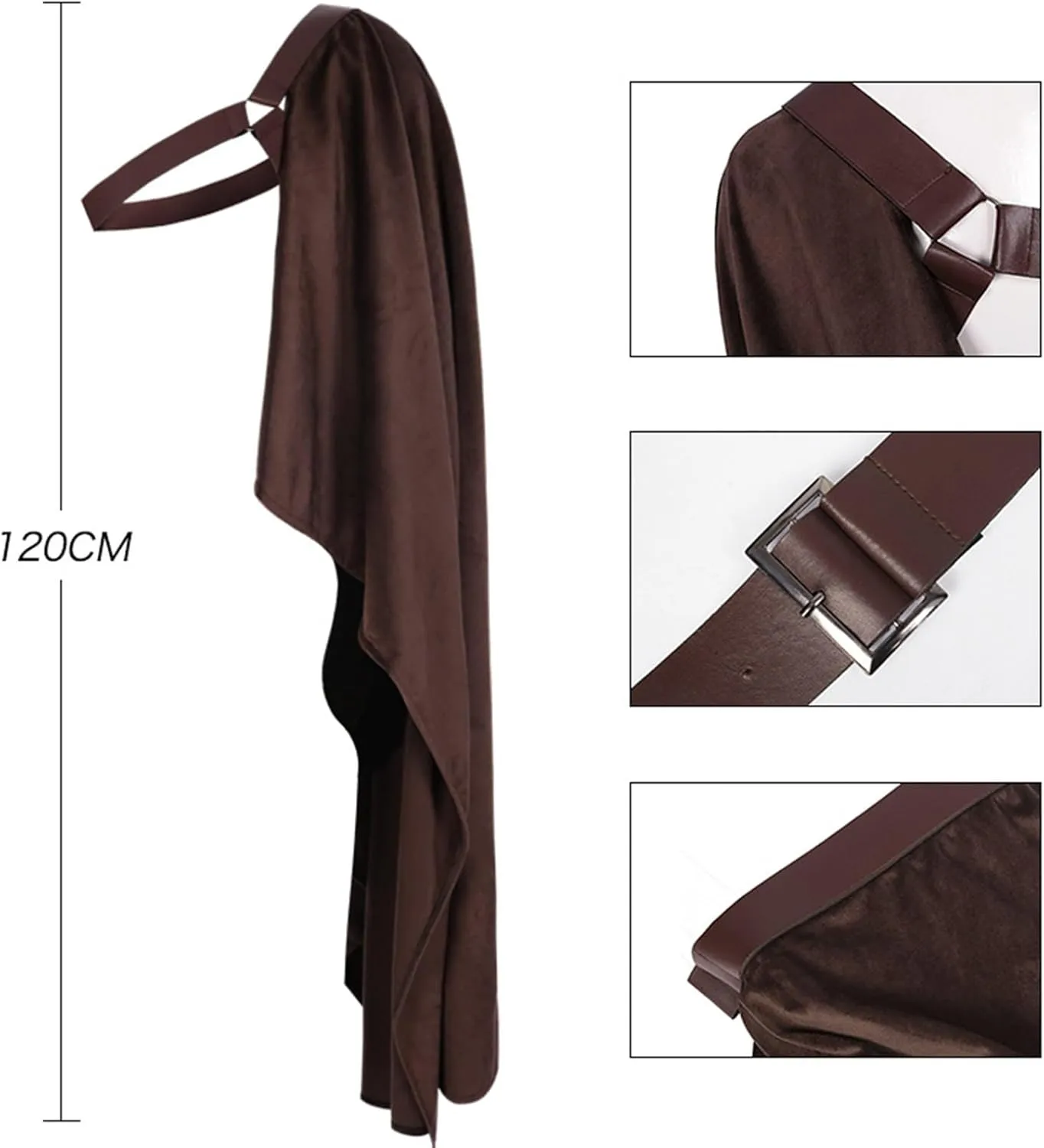 Men's Renaissance Cloak Victorian Floor Length Cape Gothic Vintage Robes Halloween Party Cardigan Medieval Costume