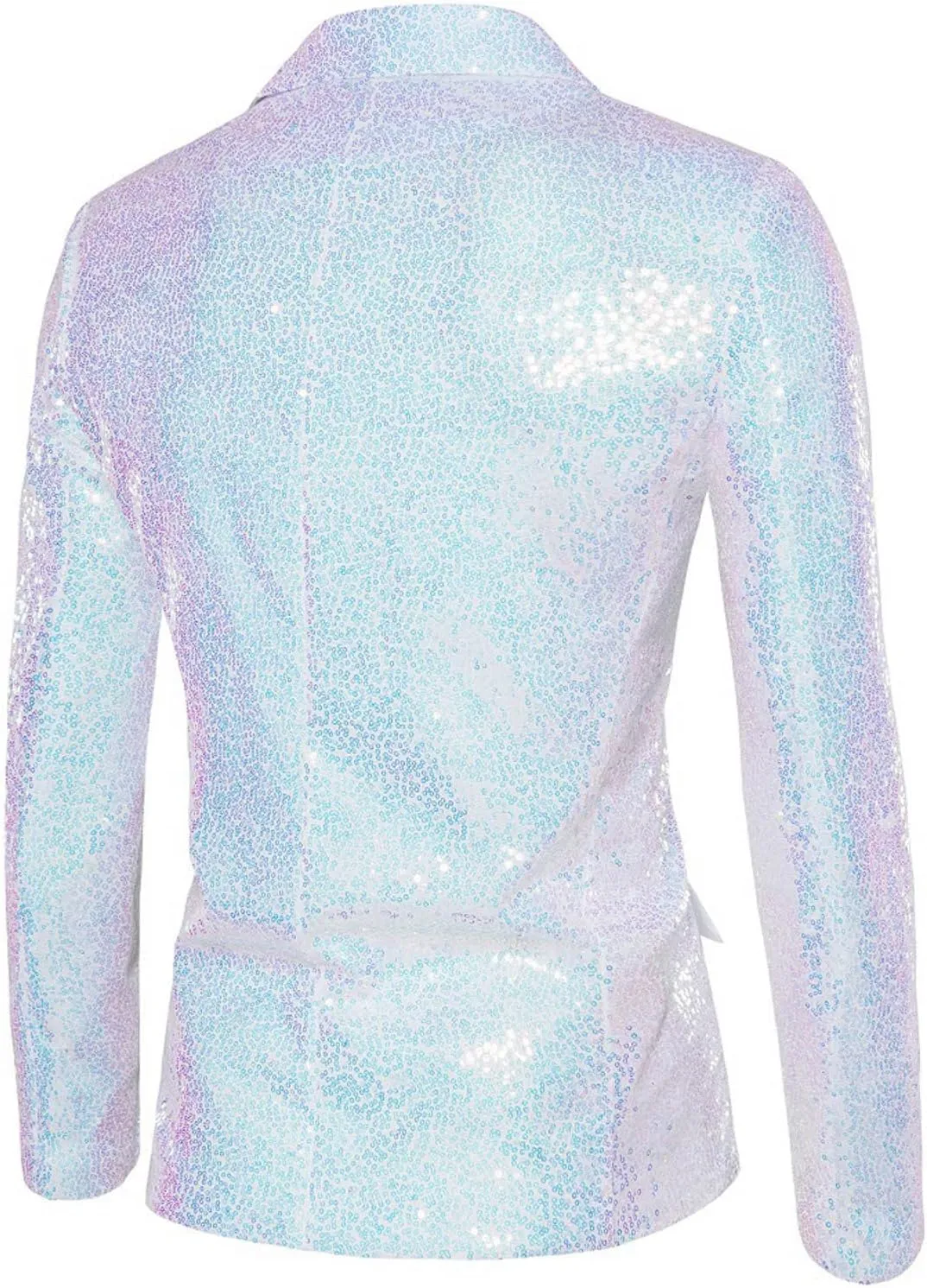 Mens Sequins Blazer 70s 80s Disco Suit Jacket Lapel Tuxedo Jackets for Party Wedding Prom, Shiny Christmas Outfits