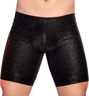 Mens Sexy Boxer Briefs Stretchy PU Leather Convex Bag Underwears Elastic Seamless Lingeries Soft Breathable Trunks