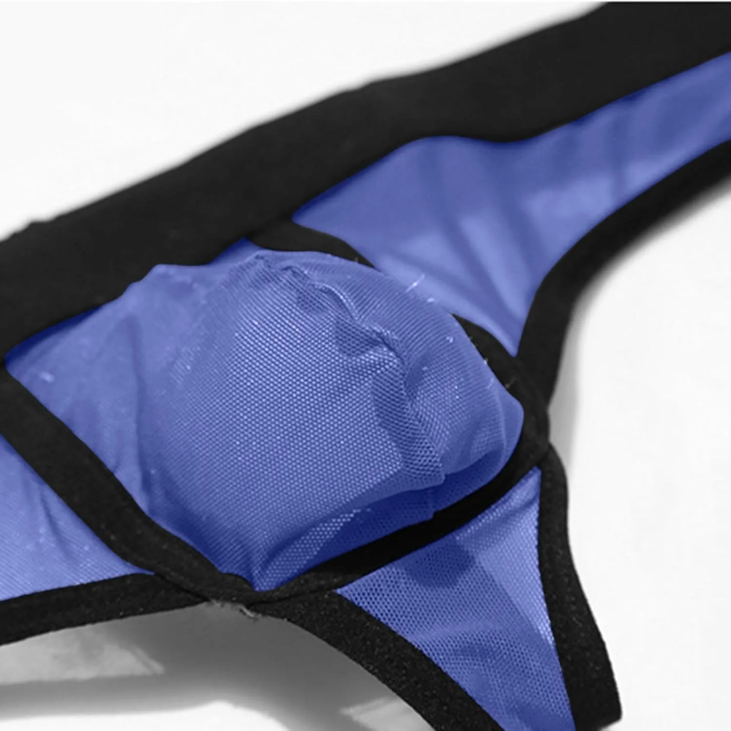 Mens Sexy Underwear Sheer Mesh Pouch Male G-String Low Waist Thong Briefs Soft Breathable Mankini Panties