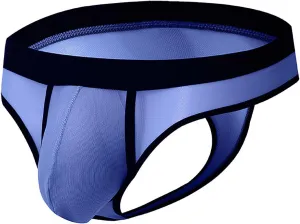 Mens Sexy Underwear Sheer Mesh Pouch Male G-String Low Waist Thong Briefs Soft Breathable Mankini Panties