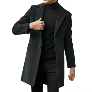 Mens T Shirts Winter Coat Lapel Collar Long Sleeve Padded Leather Jacket Vintage Thicken Coat Sheepskin Jacket Long