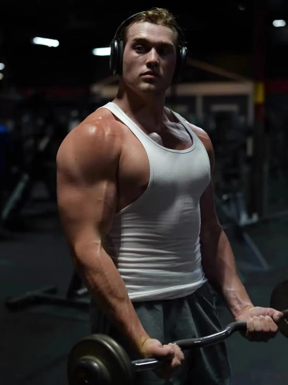 Men's Tank Tops Workout Gym Sleeveless Bodybuilding Shirts Fitness Athletic Muscle Tee