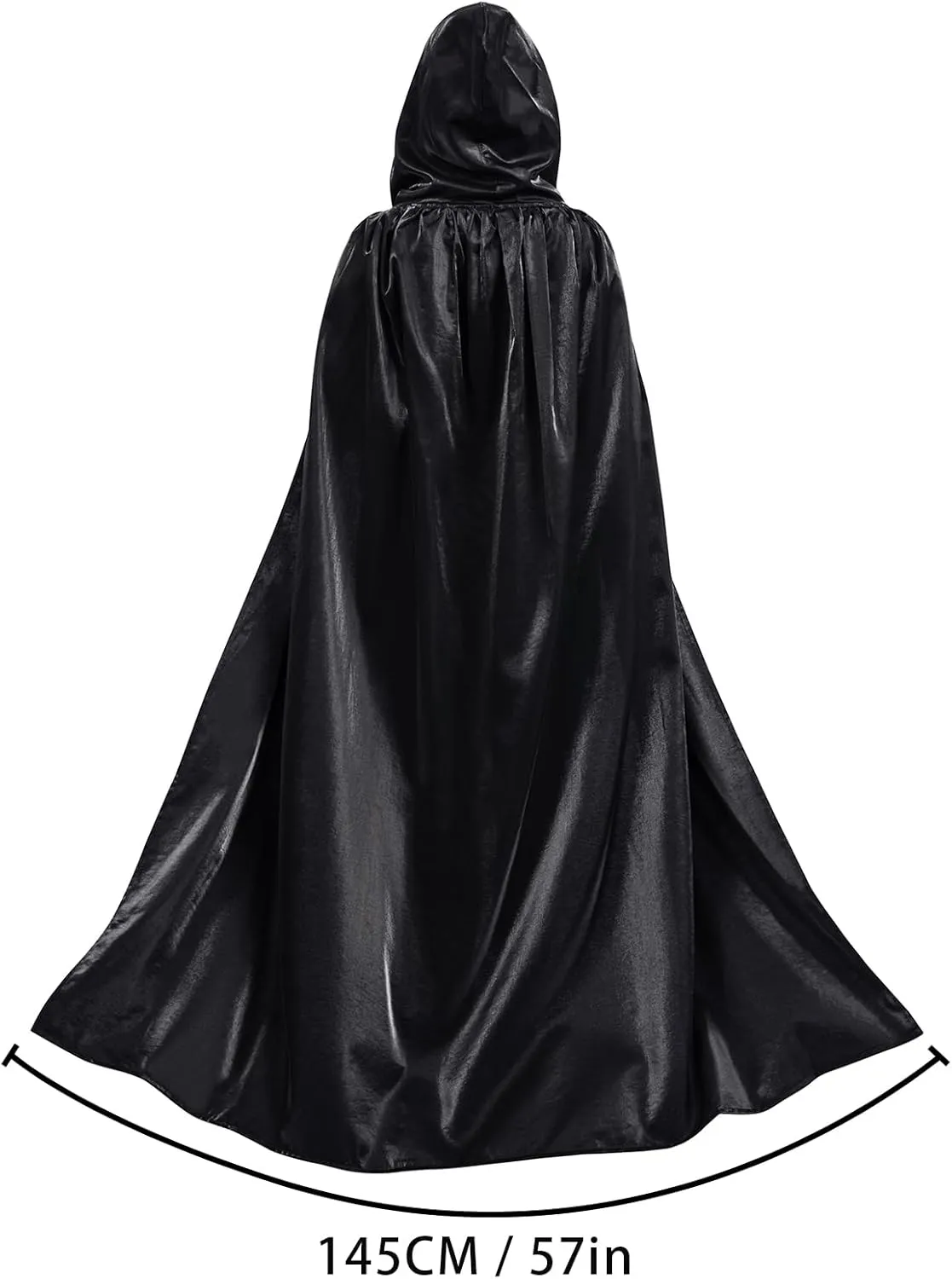 MiiDD Hooded Robe Cloak Cape Cosplay Costume Adult, Steampunk Vampire Costume, Women's Cape Cloak