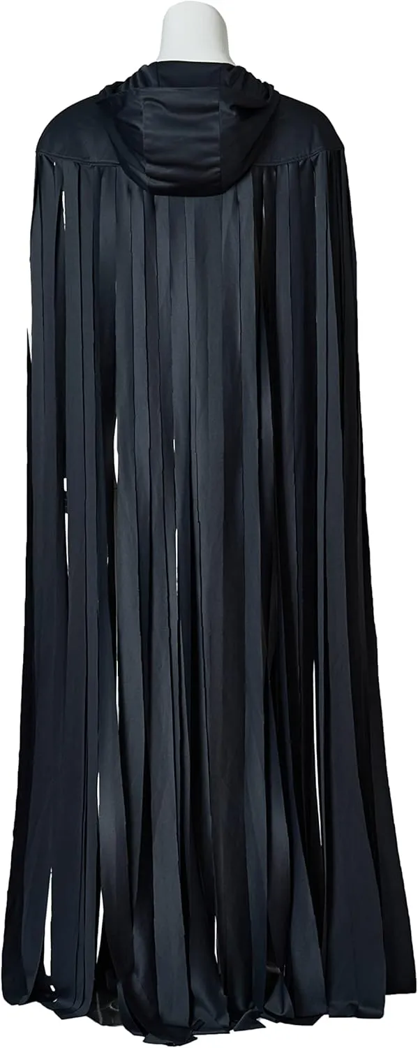 Mistcloak Dark Grey Strips Women Mens Hooded Cardigan Long Cape Cloak Robe for Unisex Adult