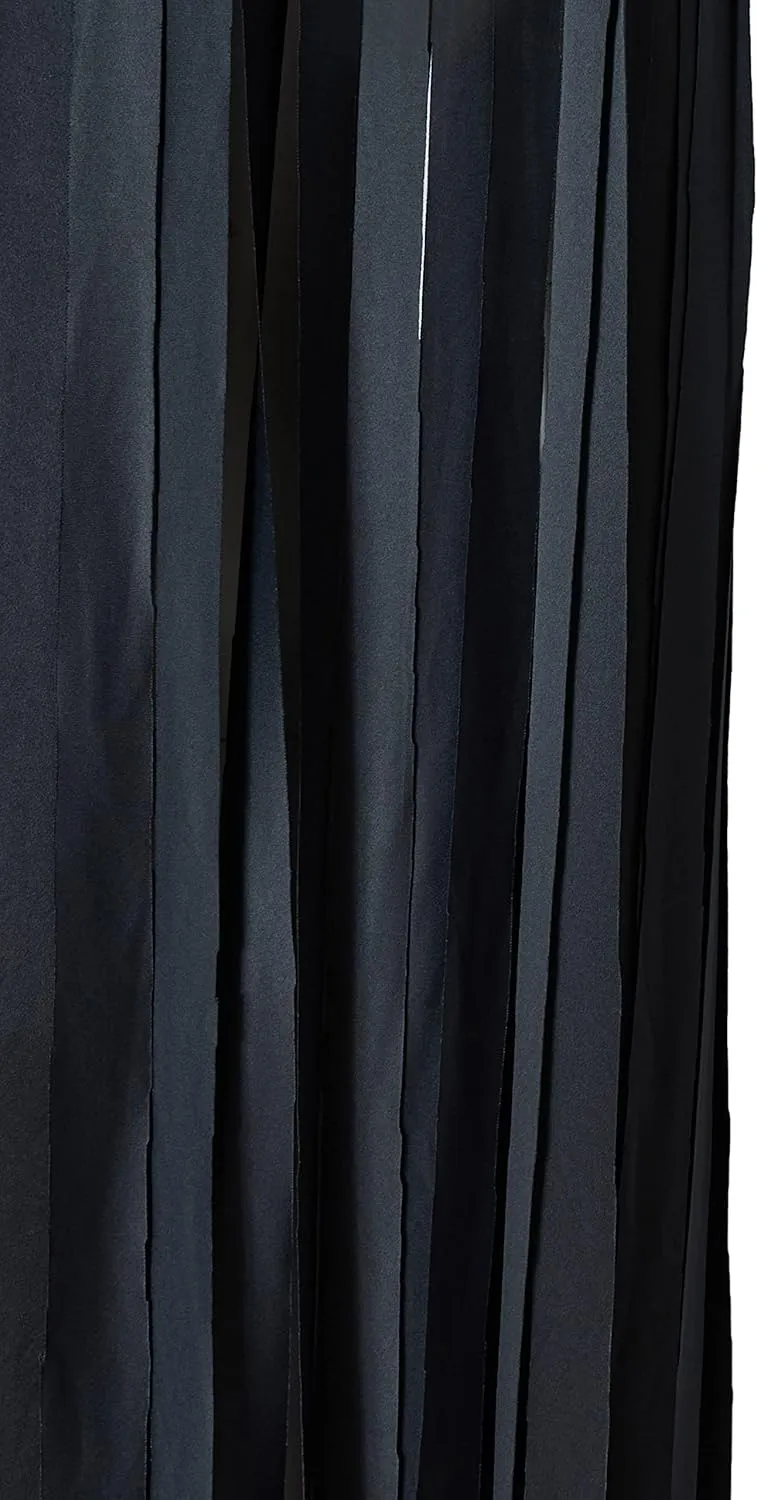 Mistcloak Dark Grey Strips Women Mens Hooded Cardigan Long Cape Cloak Robe for Unisex Adult