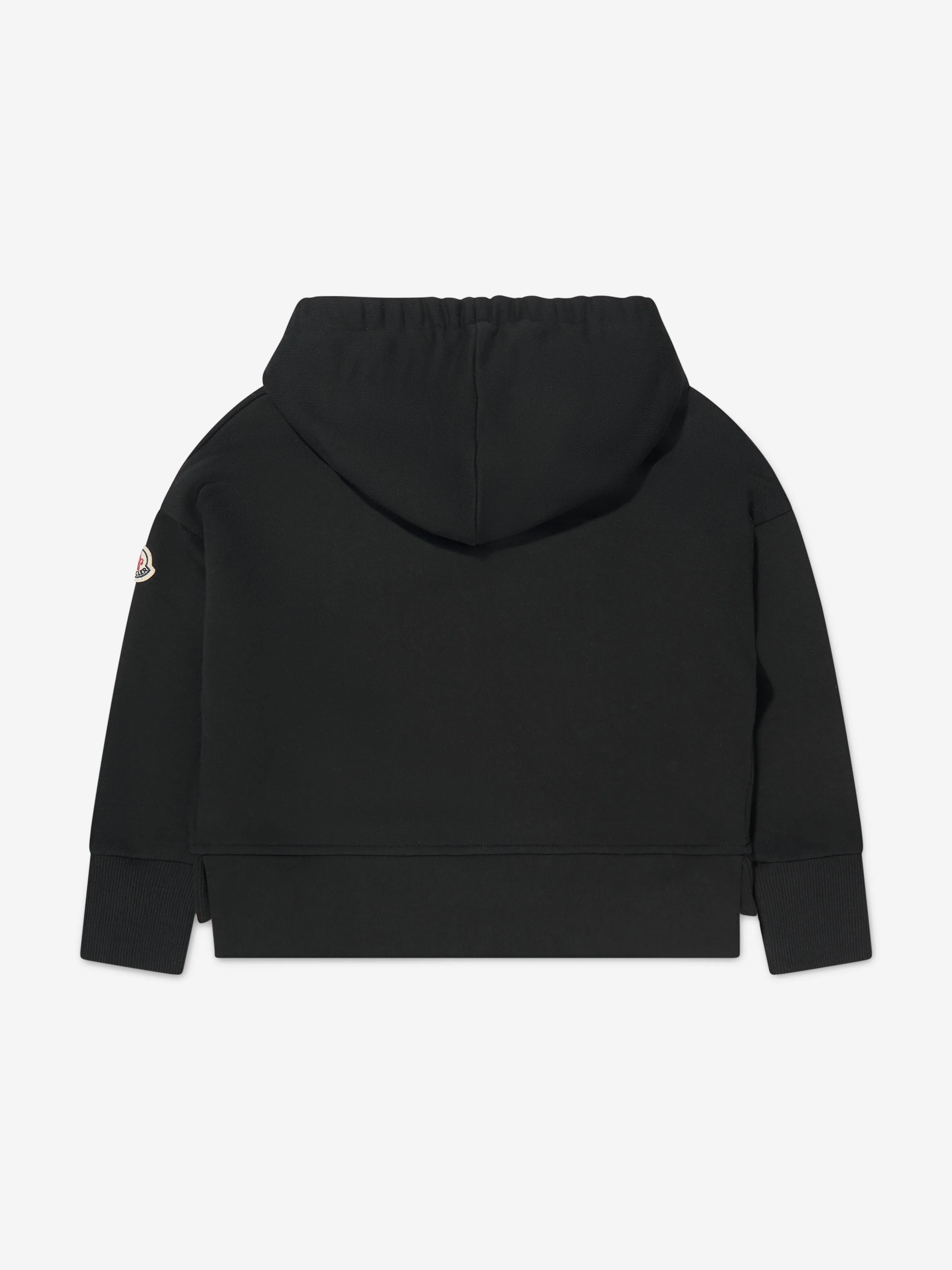 Moncler Enfant Girls Logo Print Hoodie in Black
