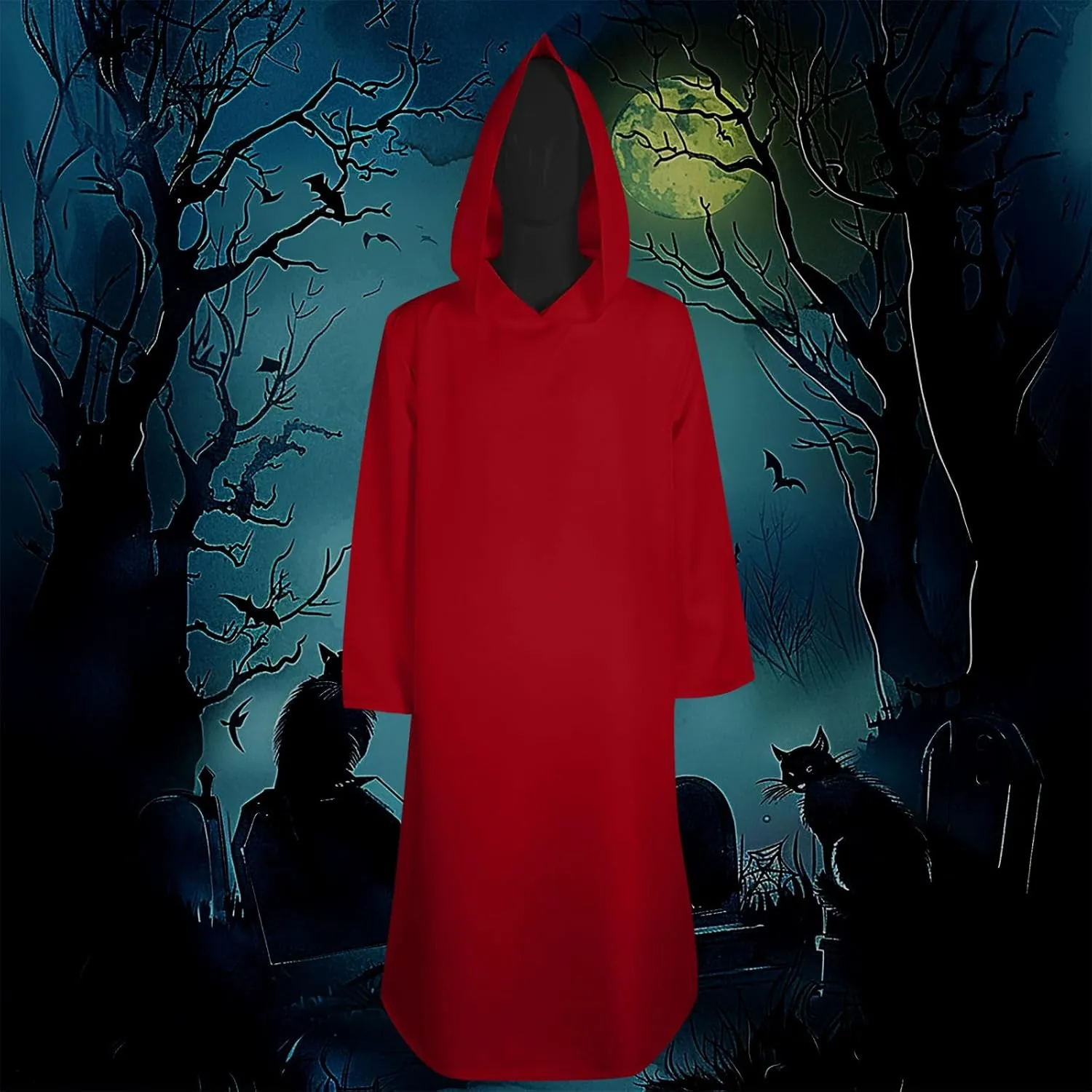 Monk Robe Medieval Friar Monk Priest Hooded Robe Cloak Halloween Tunic Hooded Uniform Monk Costume Cosplay Costume