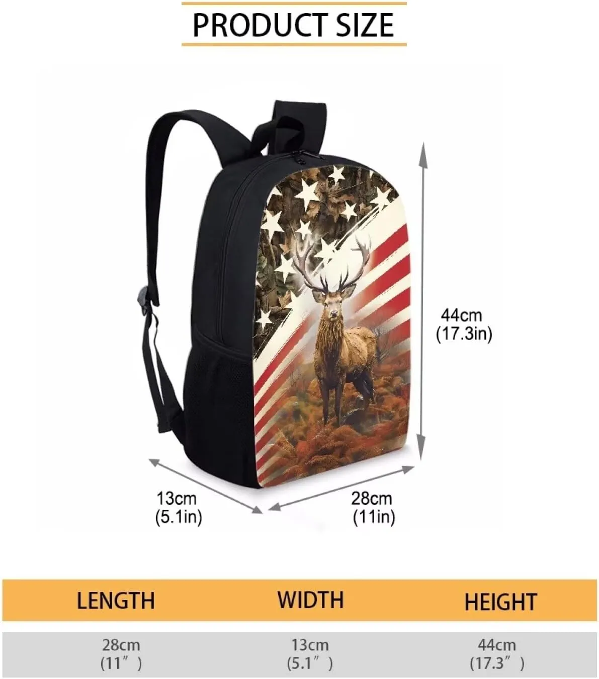 Mumeson 3D Deer Pattern Kids School Backpack Backpack for Kids Teen Soft Breathable Backing Satchel Day Pack School Supplies Elementary School Bag