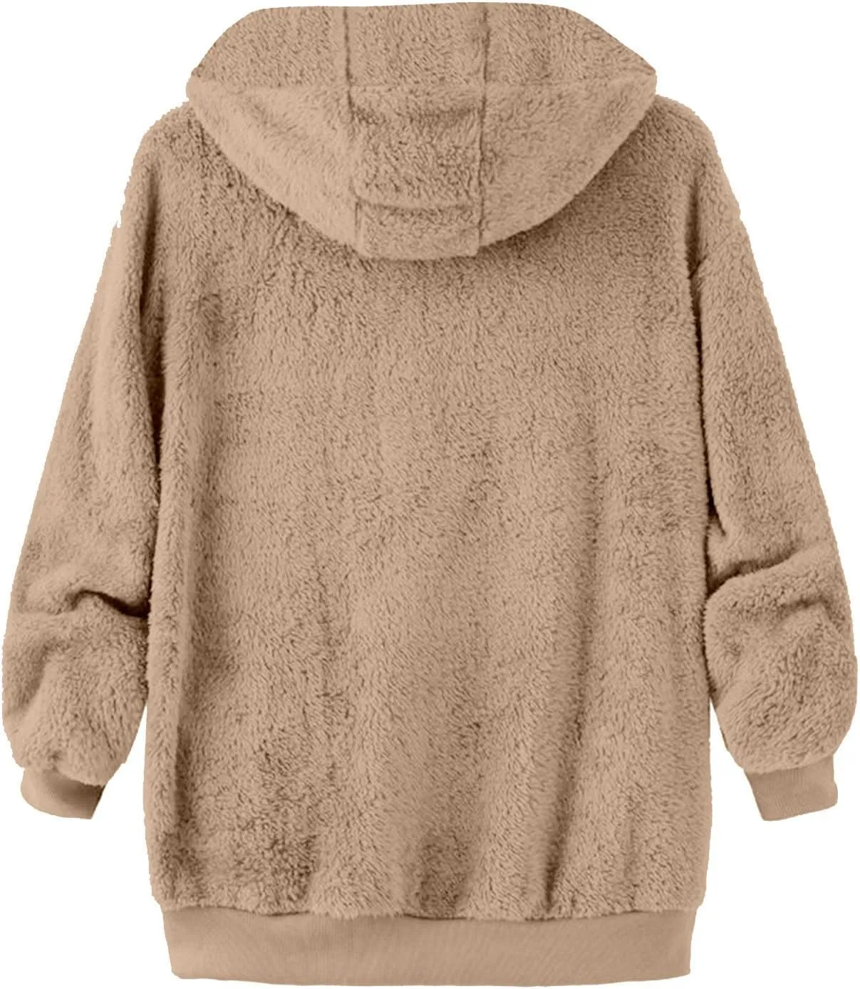 Muscularfit Men's Double Sided Furry Jacket Fall Winter Fashion Hood Coat Warm Down Jacket Full Zip Thicken Padded Outerwear