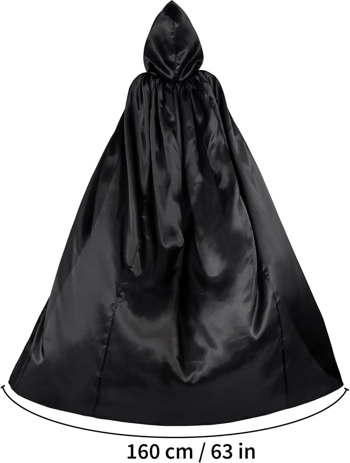 Myir JUN Unisex Hooded Cloak Robe Costume Halloween Hooded Full Length Hooded Cloak Halloween Christmas Fancy Cape Costumes