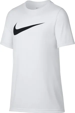 NIKE Boys' Dry Short Sleeve Swoosh Solid Tee