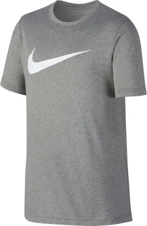 NIKE Boys' Dry Short Sleeve Swoosh Solid Tee