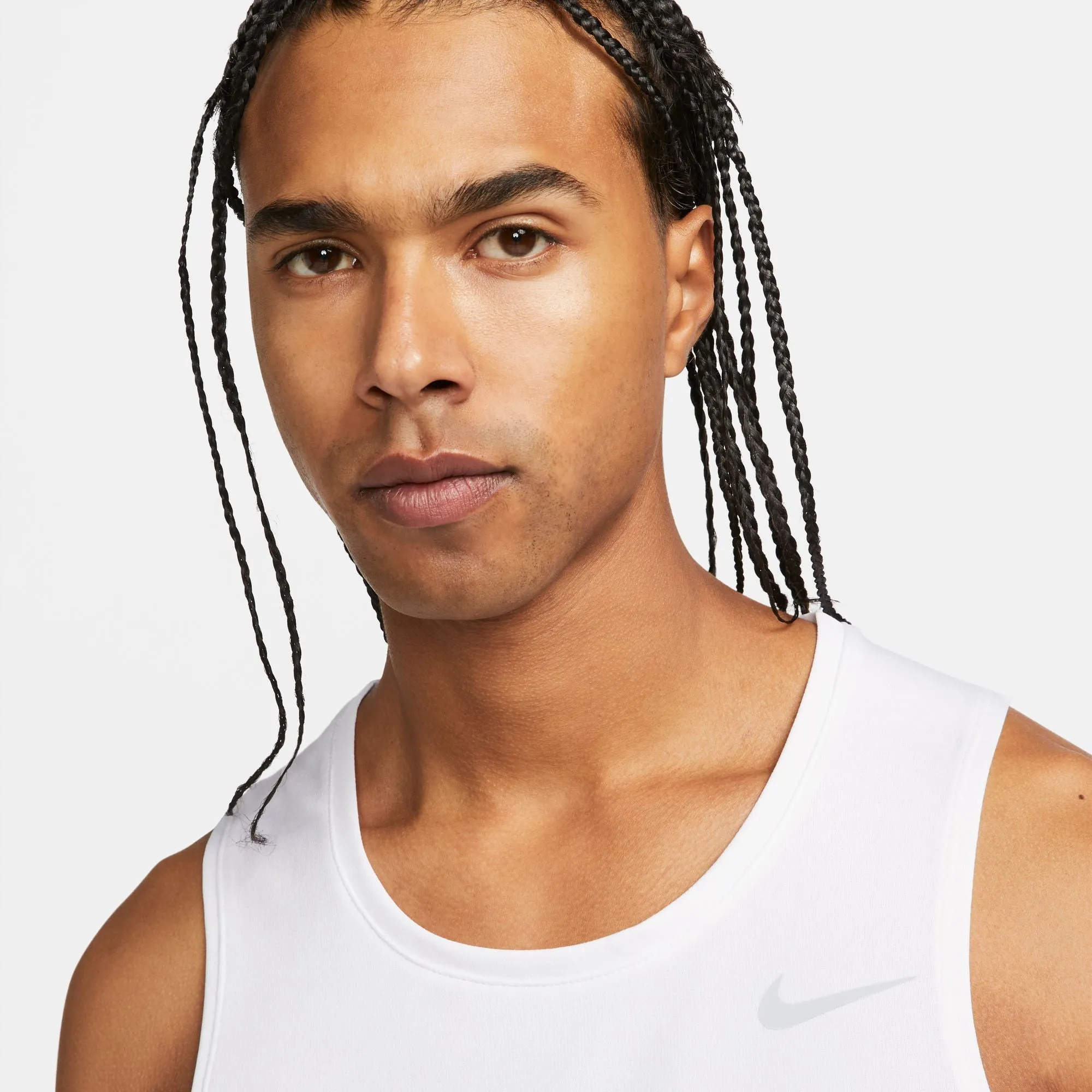 Nike Men's Dri-FIT Miler Tank White / Reflective Silver
