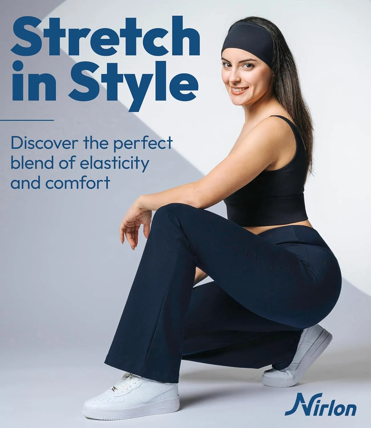 Nirlon Womens Bootcut Yoga Pants - Wide Leg Pants for Women Soft & Breathable Bootcut Yoga Pants for Yoga Regular & Plus Size