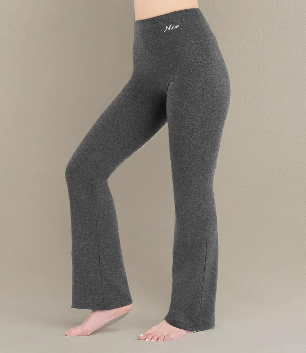 Nirlon Womens Bootcut Yoga Pants - Wide Leg Pants for Women Soft & Breathable Bootcut Yoga Pants for Yoga Regular & Plus Size