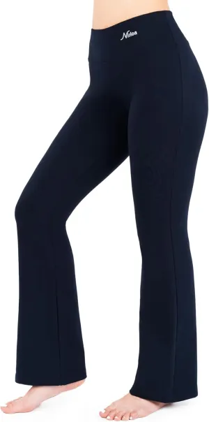Nirlon Womens Bootcut Yoga Pants - Wide Leg Pants for Women Soft & Breathable Bootcut Yoga Pants for Yoga Regular & Plus Size